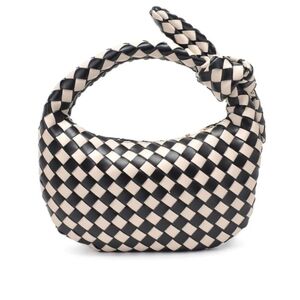 URBAN EXPRESSIONS LIZBETH CLUTCH WOVEN VEGAN LEATHER BAGS